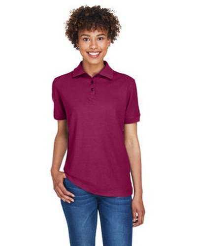 Ultraclub 8541 Ladies&#39; Whisper Pique Polo - Wine - HIT a Double