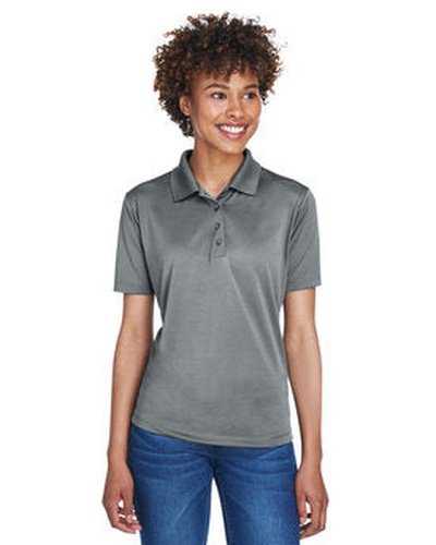 Ultraclub 8610L Ladies' Cool & Dry 8-Star Elite Performance Interlock Polo - Charcoal - HIT a Double