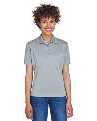 Ultraclub 8610L Ladies&#39; Cool &amp; Dry 8-Star Elite Performance Interlock Polo - Silver - HIT a Double