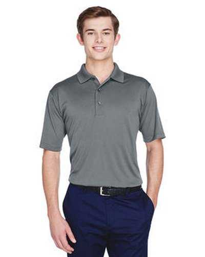 Ultraclub 8610 Men's Cool & Dry 8-Star Elite Performance Interlock Polo - Charcoal - HIT a Double