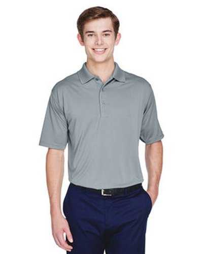 Ultraclub 8610 Men's Cool & Dry 8-Star Elite Performance Interlock Polo - Silver - HIT a Double