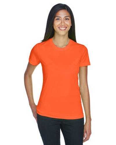Ultraclub 8620L Ladies&#39; Cool &amp; Dry Basic Performance T-Shirt - Bright Orange - HIT a Double