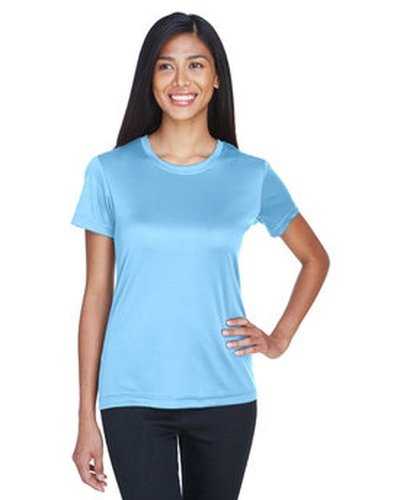 Ultraclub 8620L Ladies&#39; Cool &amp; Dry Basic Performance T-Shirt - Columbia Blue - HIT a Double