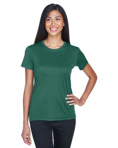 Ultraclub 8620L Ladies&#39; Cool &amp; Dry Basic Performance T-Shirt - Forest Green - HIT a Double