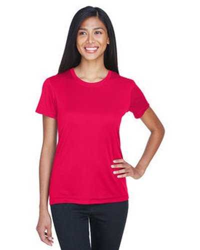 Ultraclub 8620L Ladies&#39; Cool &amp; Dry Basic Performance T-Shirt - Red - HIT a Double