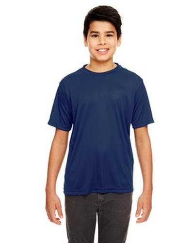 Ultraclub 8620Y Youth Cool &amp; Dry Basic Performance T-Shirt - Navy - HIT a Double