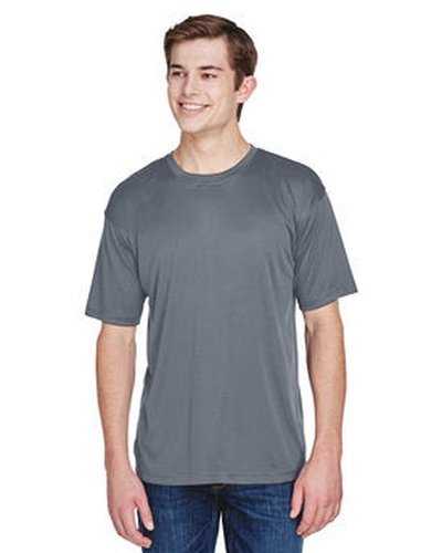 Ultraclub 8620 Men&#39;s Cool &amp; Dry Basic Performance T-Shirt - Charcoal - HIT a Double