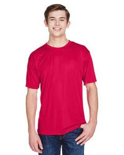 Ultraclub 8620 Men&#39;s Cool &amp; Dry Basic Performance T-Shirt - Red - HIT a Double