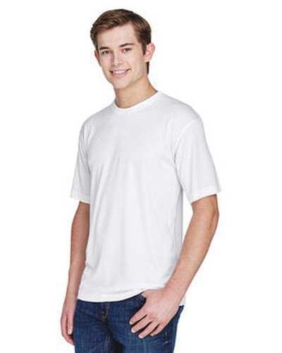 Ultraclub 8620 Men&#39;s Cool &amp; Dry Basic Performance T-Shirt - White - HIT a Double