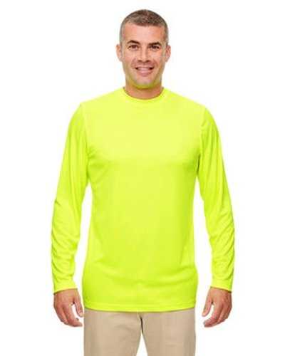 Ultraclub 8622 Men's Cool & Dry Performance Long-Sleeve Top - Bright Yellow - HIT a Double