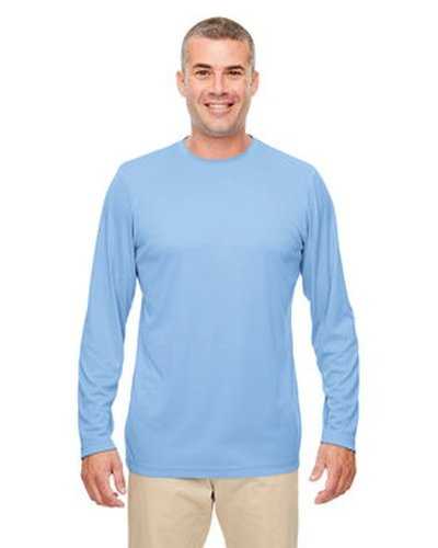 Ultraclub 8622 Men's Cool & Dry Performance Long-Sleeve Top - Columbia Blue - HIT a Double
