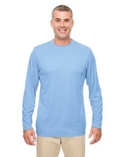 Ultraclub 8622 Men's Cool & Dry Performance Long-Sleeve Top - Columbia Blue - HIT a Double