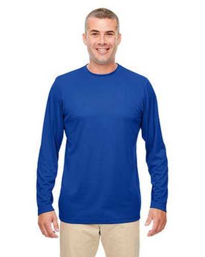 Ultraclub 8622 Men&#39;s Cool &amp; Dry Performance Long-Sleeve Top - Royal - HIT a Double