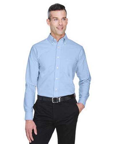 Ultraclub 8970T Men&#39;s Tall Wrinkle-Resistant Long-Sleeve Oxford - Light Blue - HIT a Double