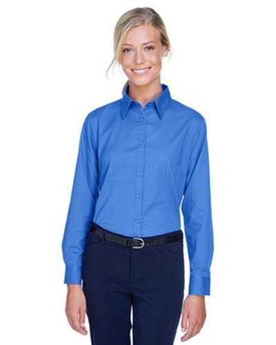 Ultraclub 8976 Ladies&#39; Whisper Twill - French Blue - HIT a Double