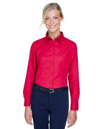 Ultraclub 8976 Ladies&#39; Whisper Twill - Red - HIT a Double