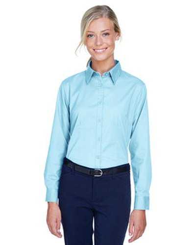 Ultraclub 8976 Ladies&#39; Whisper Twill - Sky Blue - HIT a Double