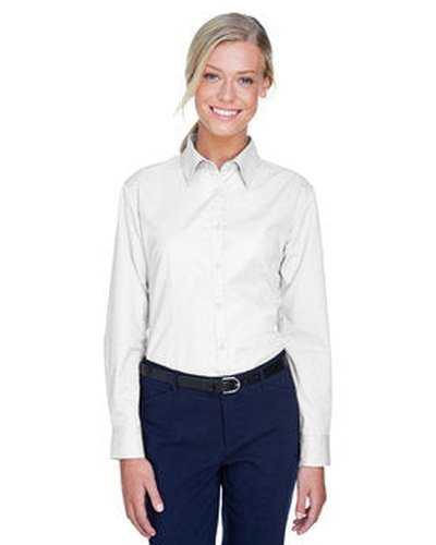 Ultraclub 8976 Ladies' Whisper Twill - White - HIT a Double