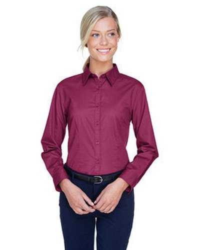 Ultraclub 8976 Ladies&#39; Whisper Twill - Wine - HIT a Double
