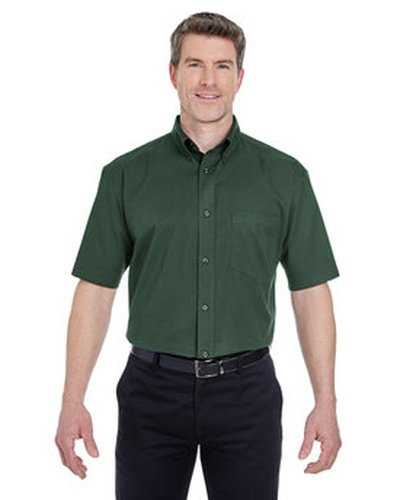 Ultraclub 8977 Adult Short-Sleeve Whisper Twill - Forest Green - HIT a Double