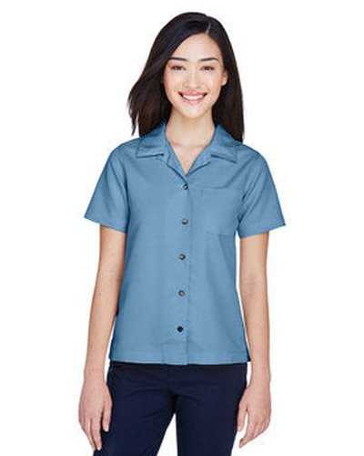 Ultraclub 8981 Ladies' Cabana Breeze Camp Shirt - Wedgewood - HIT a Double