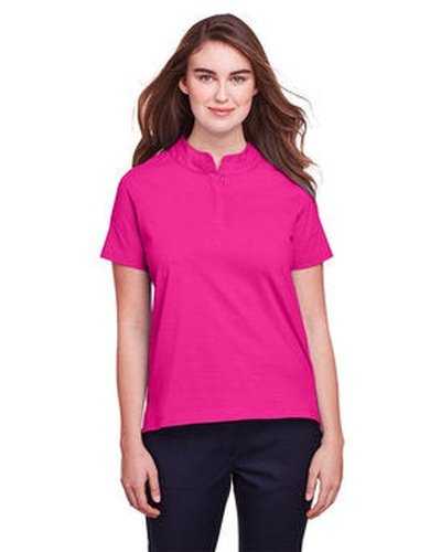 Ultraclub UC105W Ladies&#39; Lakeshore Stretch Cotton Performance Polo - Heliconia - HIT a Double