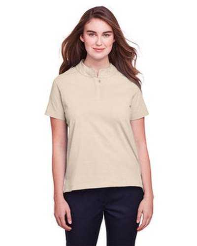 Ultraclub UC105W Ladies' Lakeshore Stretch Cotton Performance Polo - Stone - HIT a Double