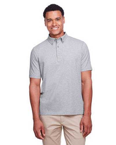 Ultraclub UC105 Men's Lakeshore Stretch Cotton Performance Polo - Heather Gray - HIT a Double