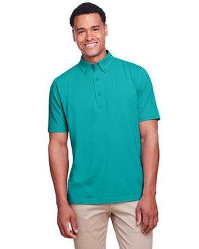 Ultraclub UC105 Men&#39;s Lakeshore Stretch Cotton Performance Polo - Jade - HIT a Double