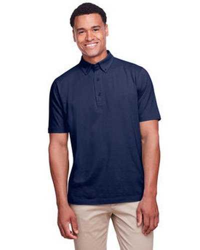 Ultraclub UC105 Men&#39;s Lakeshore Stretch Cotton Performance Polo - Navy - HIT a Double