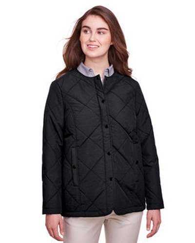 Ultraclub UC708W Ladies' Dawson QuiLIGHTed Hacking Jacket - Black - HIT a Double