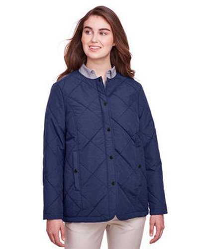 Ultraclub UC708W Ladies&#39; Dawson QuiLIGHTed Hacking Jacket - Navy - HIT a Double