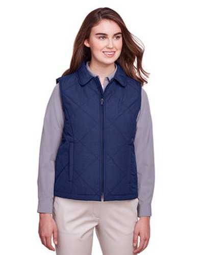 Ultraclub UC709W Ladies&#39; Dawson QuiLIGHTed Hacking Vest - Navy - HIT a Double