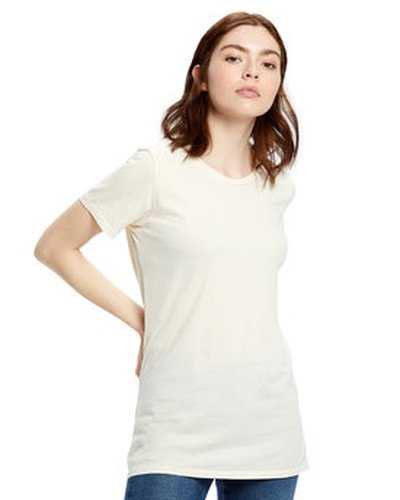 US Blanks US100GD Ladies' 45 oz Short-Sleeve Garment-Dyed Jersey Crew - Cream - HIT a Double