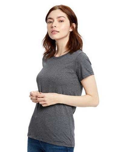 US Blanks US100R Ladies' 58 oz Short-Sleeve Recover Yarn Crewneck - Anthracite - HIT a Double