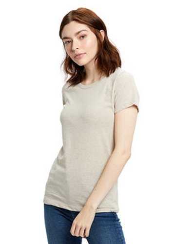 US Blanks US100R Ladies' 58 oz Short-Sleeve Recover Yarn Crewneck - Linen - HIT a Double