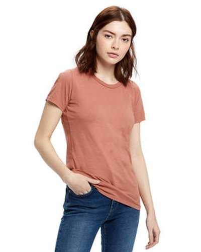 US Blanks US100 Ladies&#39; Made In USA Short Sleeve Crew T-Shirt - Cinnamon - HIT a Double