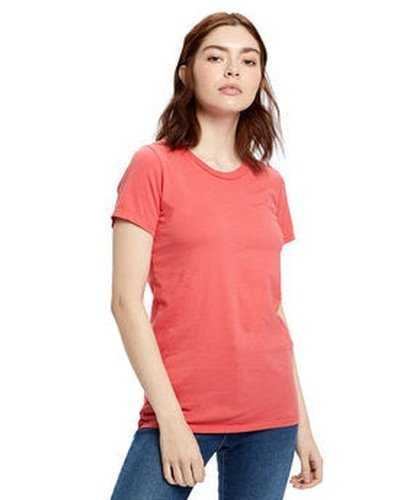 US Blanks US100 Ladies' Made In USA Short Sleeve Crew T-Shirt - Coral - HIT a Double