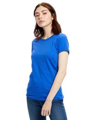 US Blanks US100 Ladies' Made In USA Short Sleeve Crew T-Shirt - Royal Blue - HIT a Double