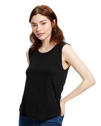 US Blanks US116 Ladies' Made In USA Muscle Tank Top - Black - HIT a Double