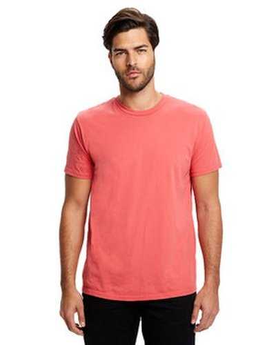 US Blanks US2000 Men's Made In USA Short Sleeve Crew T-Shirt - Coral - HIT a Double