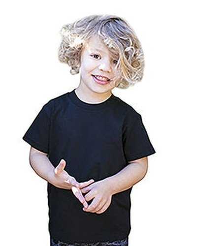 US Blanks US2001K Toddler Organic Cotton Crewneck T-Shirt - Black - HIT a Double