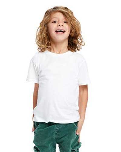 US Blanks US2001K Toddler Organic Cotton Crewneck T-Shirt - White - HIT a Double
