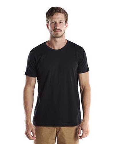 US Blanks US200OR Men's Short-Sleeve Organic Crewneck T-Shirt - Black - HIT a Double
