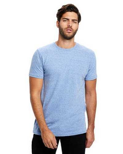 US Blanks US2229 Men's Short-Sleeve Made In USA Triblend T-Shirt - Tri Blue - HIT a Double