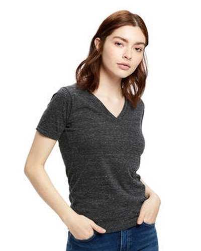 US Blanks US228 Ladies' 49 oz Short-Sleeve Triblend V-Neck - Tri Charcoal - HIT a Double
