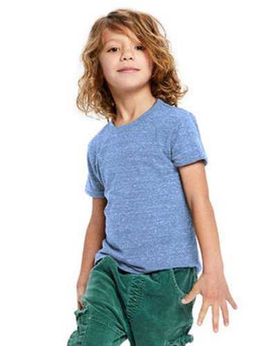 US Blanks US2500K Toddler Tri-Blend Crewneck T-Shirt - Tri Blue - HIT a Double