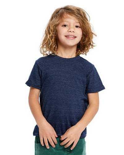 US Blanks US2500K Toddler Tri-Blend Crewneck T-Shirt - Tri Navy - HIT a Double