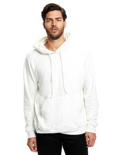 US Blanks US4412 Men's 100% Cotton Hooded Pullover Sweatshirt - White - HIT a Double