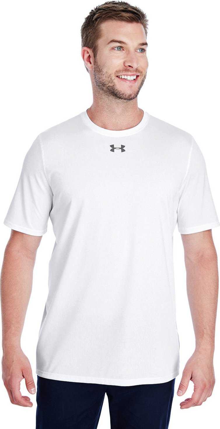 Under Armour 1305775 Mens Locker T-Shirt 2.0 - White Graphite